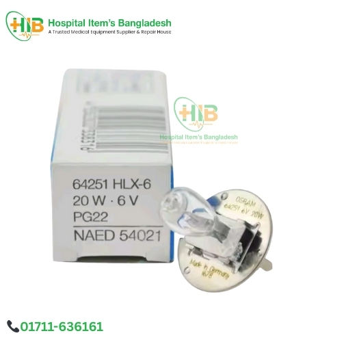 6V20W Halogen bulb for Appasamy, Labomed & Zeiss Slit Lamp